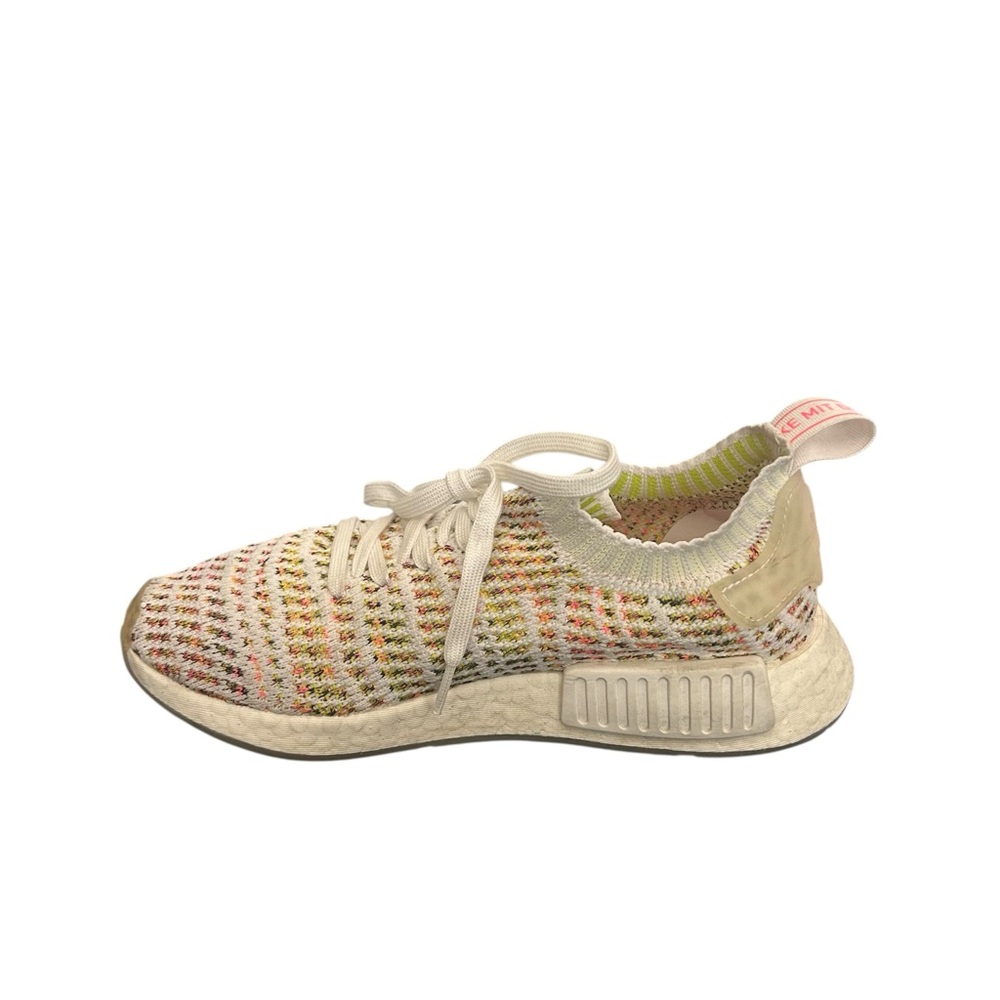 Adidas Women’s NMD R1 Primeknit B43838 White Multicolor Sneakers Size 8 - Picture 10 of 13